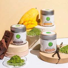 Flavored Matcha, Organic Ceremonial (Chocolate / Vanilla / Mango)