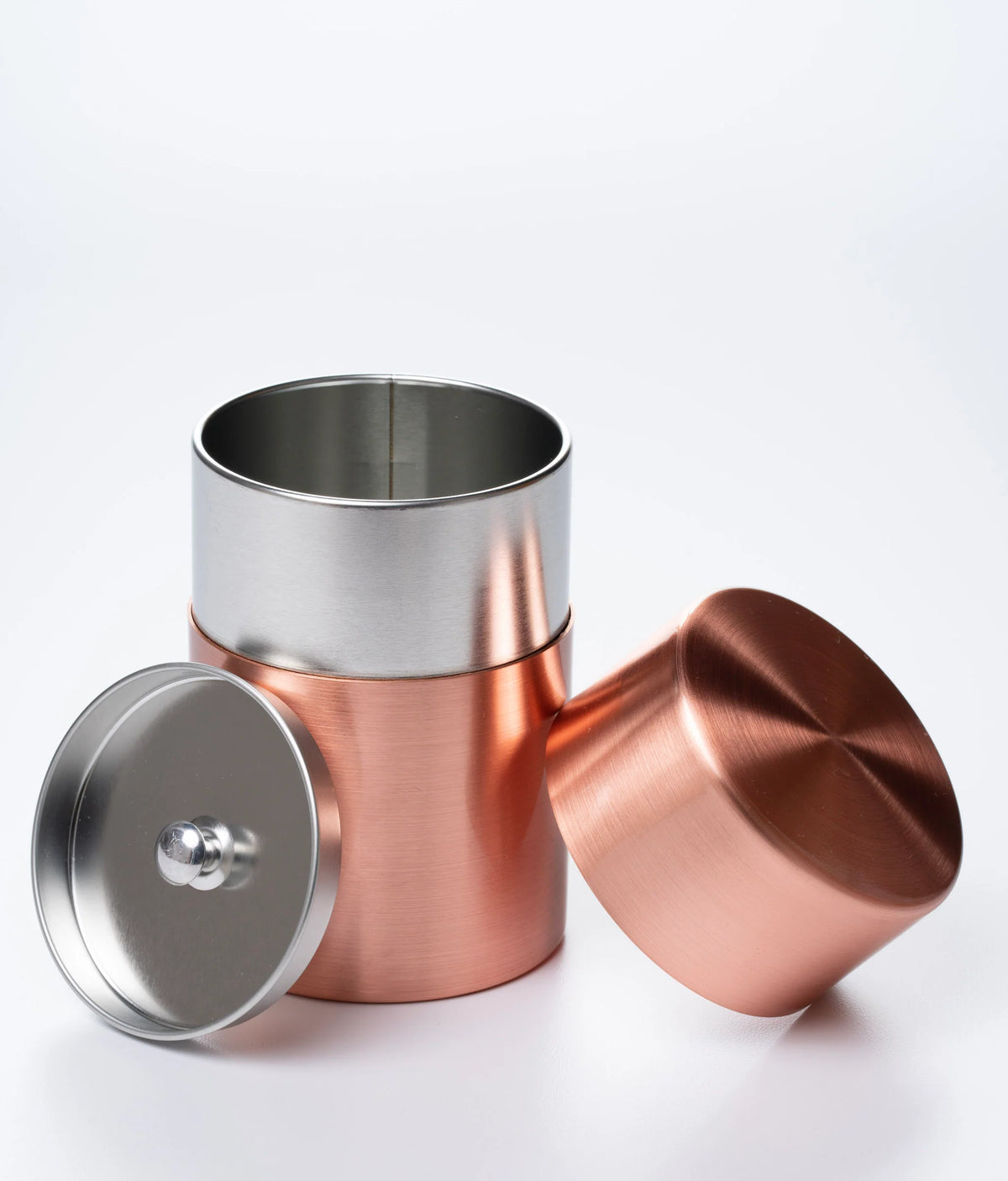 Copper Matcha Caddy | Japanese Tea Storage Chazutsu