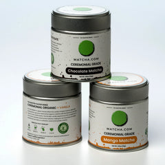 Flavored Matcha, Organic Ceremonial (Chocolate / Vanilla / Mango)