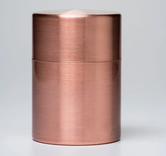 Copper Matcha Caddy | Japanese Tea Storage Chazutsu